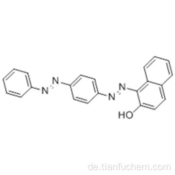 Naphthalinol, 1- [2- [4- (2-Phenyldiazenyl) phenyl] diazenyl] -) CAS 85-86-9